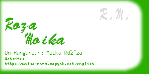 roza moika business card